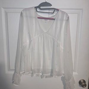 White blouse with stars!